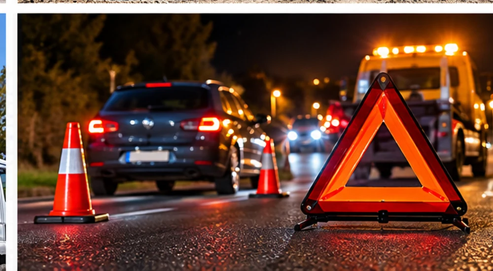 Signalisation d’une intervention nocturne sur route